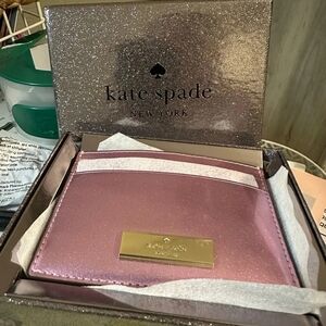 Kate Spade Metalic Pink Card Holder
